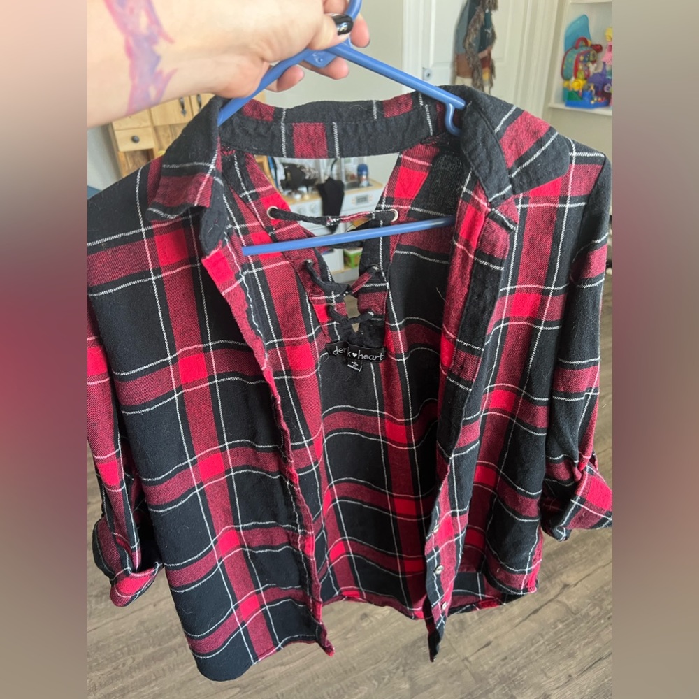 Womens Derek Heart flannel size small